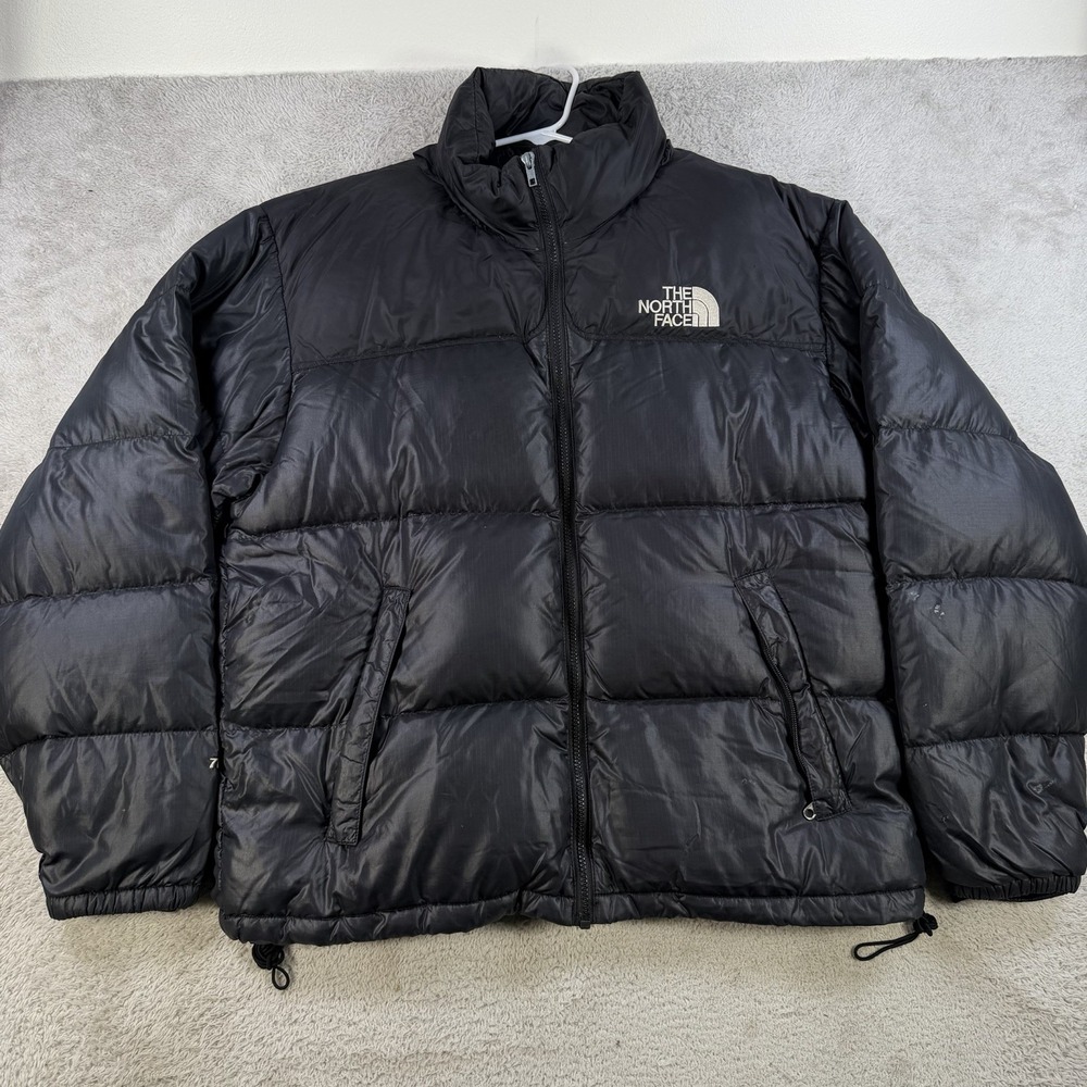 The North Face Jacket Mens Large Black 1996 Nuptse Retro 700 Down Puffer Hooded